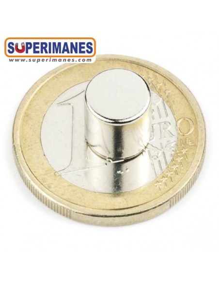 IMÁN SAMARIO DISCO Ø 8x8 mm NIQUELADO