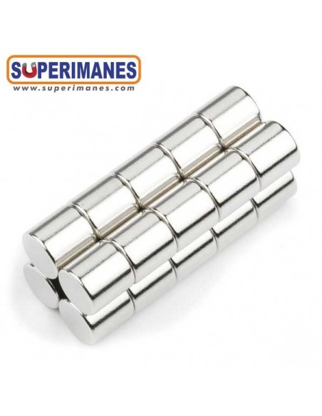 IMÁN SAMARIO DISCO Ø 8x8 mm NIQUELADO