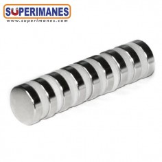 IMÁN SAMARIO DISCO Ø 20x5 mm NIQUELADOS 2