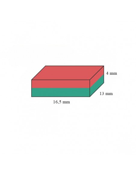 IMÁN SAMARIO BLOQUE 16,5x13x4 mm NIQUELADO