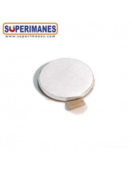 IMÁN NEODIMIO DISCO Ø 10x1 mm ADHESIVO BLANCOS