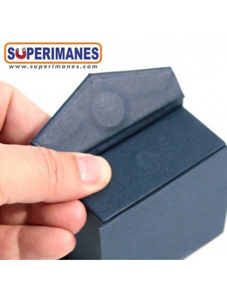 IMÁN NEODIMIO DISCO Ø 10x1 mm ADHESIVO