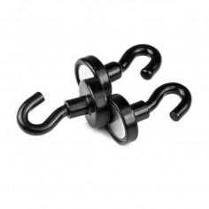 BASE MAGNÉTICA NEODIMIO Ø 16 mm GANCHO NEGRO 2