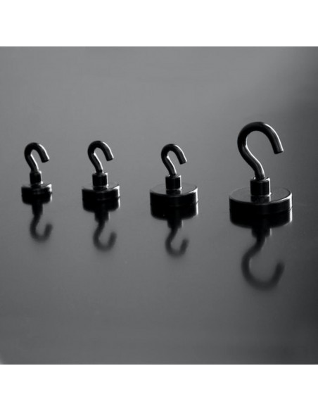 BASE MAGNÉTICA NEODIMIO GANCHO NEGRO