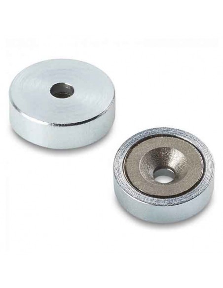 BASE MAGNÉTICA SAMARIO Ø 25 mm AVELLANADA