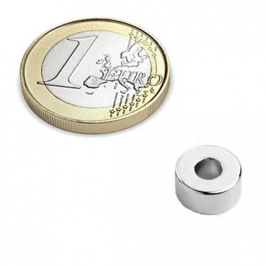 IMÁN NEODIMIO ARO Ø 10/4 mm, ALTO 5 mm