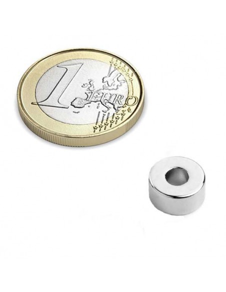 IMÁN NEODIMIO ARO Ø 10/4 mm, ALTO 5 mm