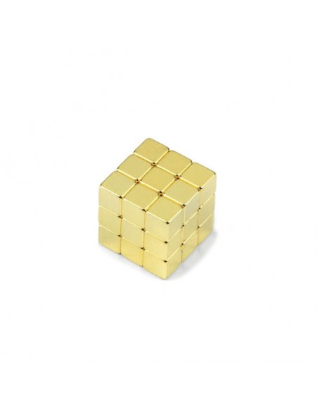 CU-05-D IMÁN NEODIMIO CUBO 5x5x5mm DORADO