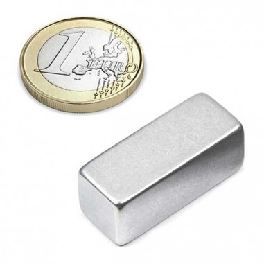 IMÁN NEODIMIO BLOQUE 30x12x12 mm N52 ZINC