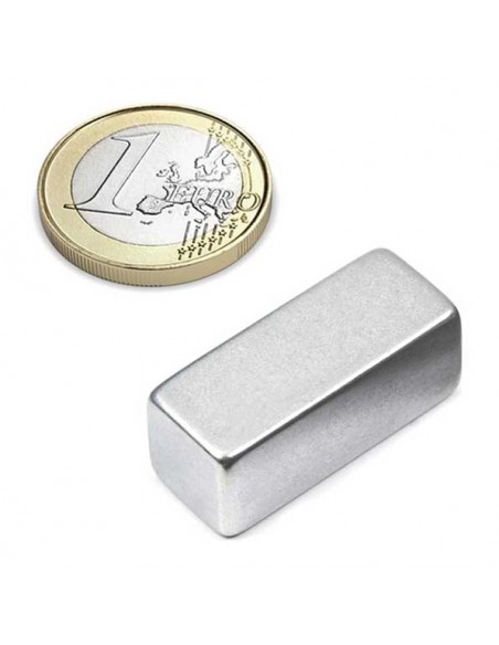 IMÁN NEODIMIO BLOQUE 30x12x12 mm N52 ZINC