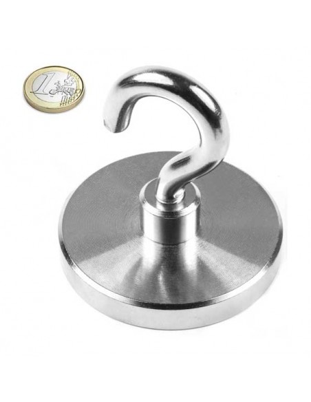 Imán en recipiente con gancho 75mm IRG-75