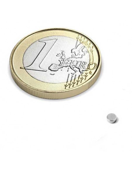 IMÁN NEODIMIO DISCO Ø 2,5x1 mm N52