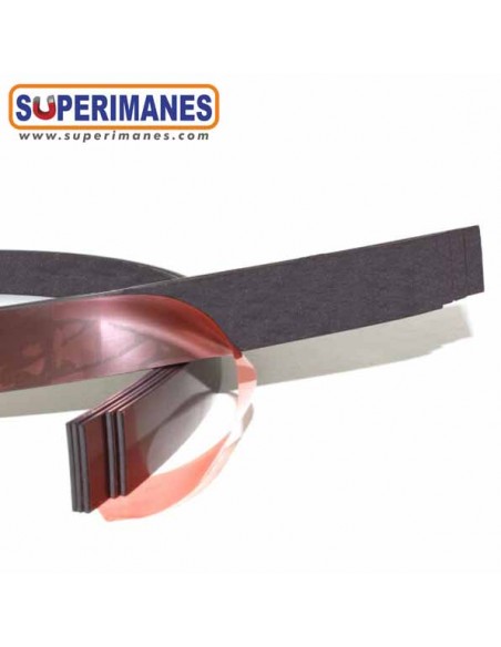 CINTA MAGNÉTICA ADHESIVA 12,5 mm GROSOR 1,5 mm TRANSPARENTE