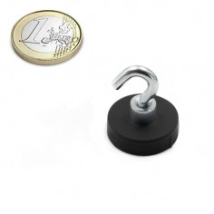 BASE MAGNÉTICA NEODIMIO Ø 22 mm GANCHO ENGOMADO