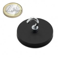 BASE MAGNÉTICA NEODIMIO Ø 43 mm GOMA GANCHO