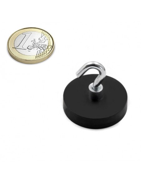 BASE MAGNÉTICA NEODIMIO Ø 31 mm GOMA GANCHO