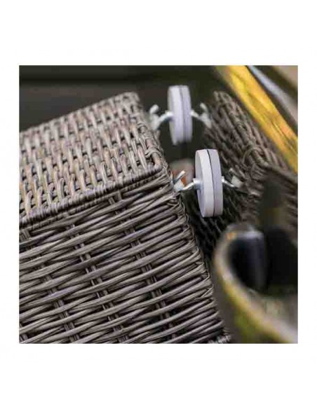 BASE MAGNÉTICA NEODIMIO Ø 43 mm GOMA BLANCA GANCHO