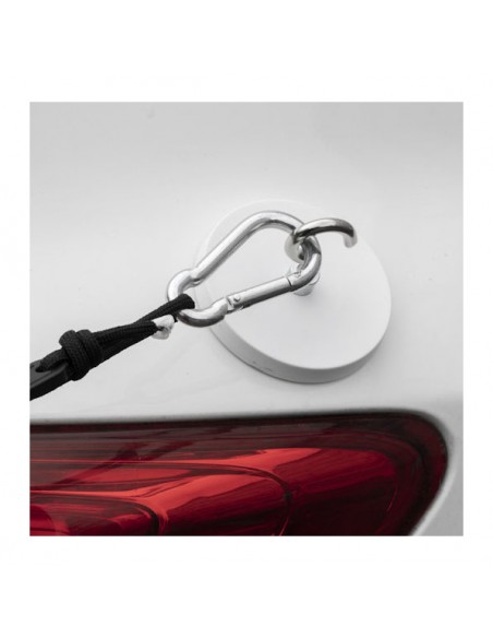 BASE MAGNÉTICA NEODIMIO Ø 66 mm GOMA BLANCA GANCHO