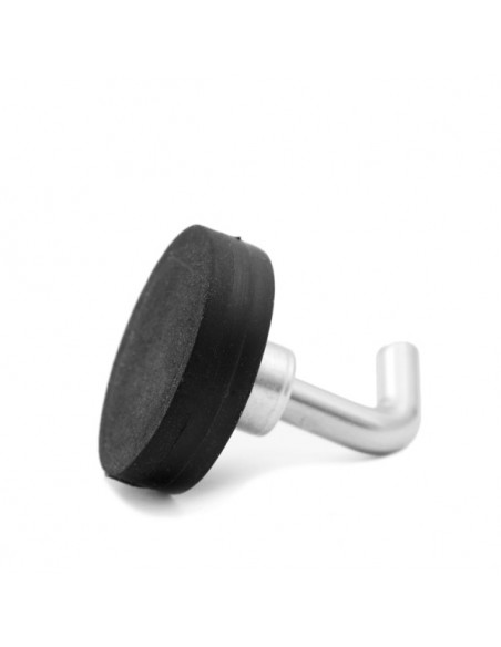 BASE MAGNÉTICA NEODIMIO Ø 22 mm GOMA NEGRA GANCHO L