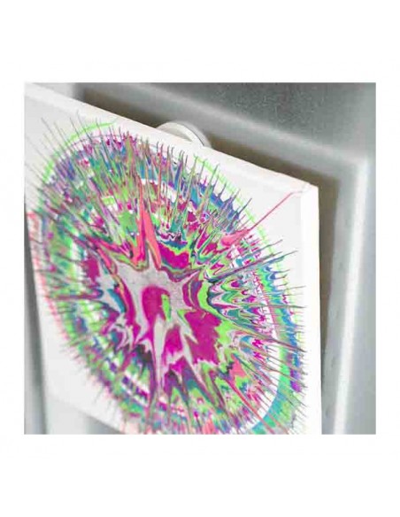 BASE MAGNÉTICA NEODIMIO Ø 66 mm GOMA BLANCO GANCHO L