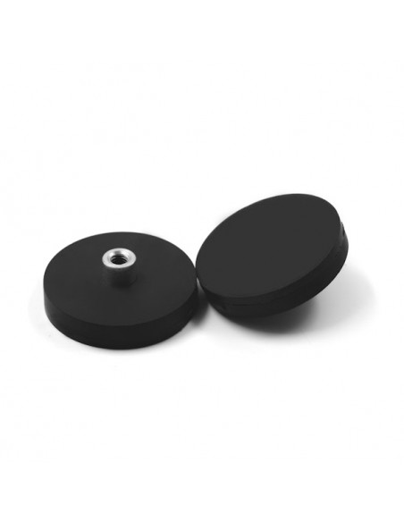 BASE MAGNÉTICA NEODIMIO Ø 31 mm GOMA NEGRA HEMBRILLA