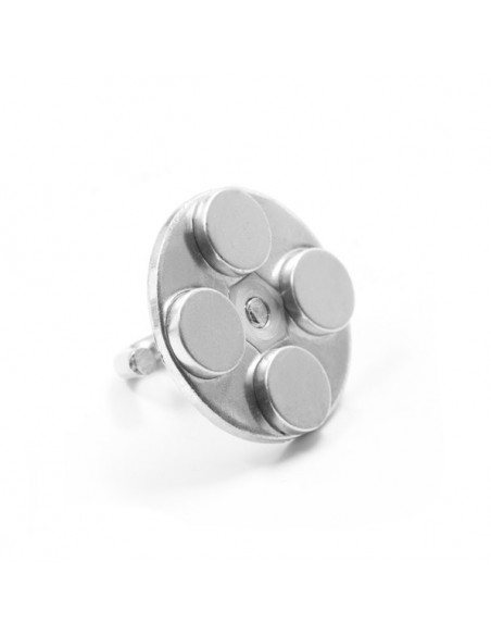 BASE MAGNÉTICA NEODIMIO Ø 31 mm GOMA NEGRA HEMBRILLA