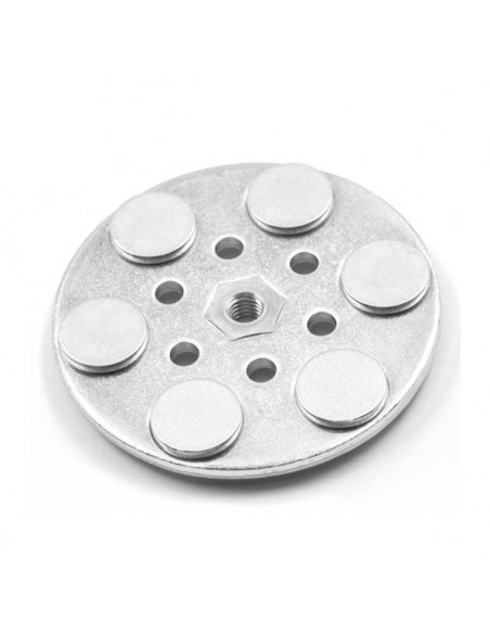 BASE MAGNÉTICA NEODIMIO Ø 66 mm GOMA NEGRA HEMBRILLA