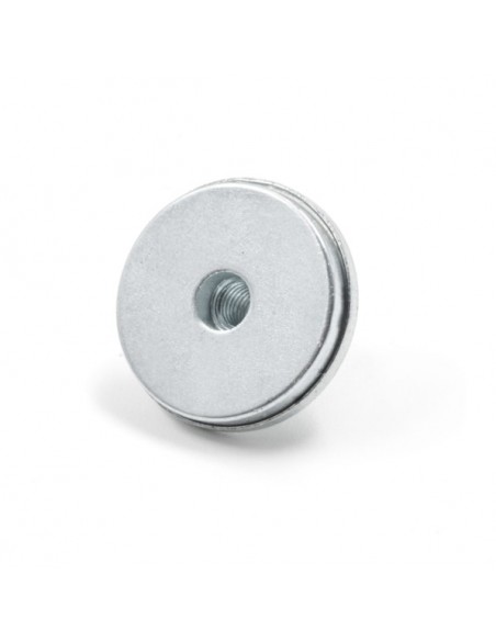 BASE MAGNÉTICA NEODIMIO Ø 22 mm GOMA BLANCA HEMBRILLA