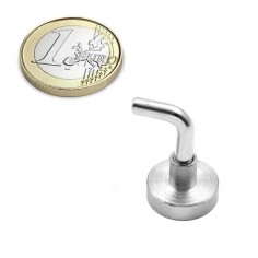 BASE MAGNÉTICA NEODIMIO Ø 16 mm GANCHO L