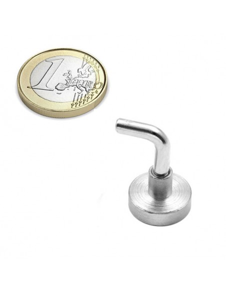 BASE MAGNÉTICA NEODIMIO Ø 16 mm GANCHO L