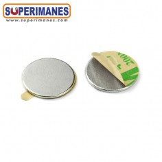 IMÁN NEODIMIO DISCO Ø 12,5x1 mm ADHESIVO 2