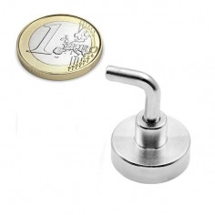 BASE MAGNÉTICA NEODIMIO Ø 20 mm GANCHO L