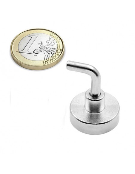 BASE MAGNÉTICA NEODIMIO Ø 20 mm GANCHO L