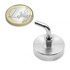 BASE MAGNÉTICA NEODIMIO Ø 25 mm GANCHO L