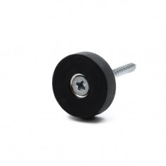 IMÁN NEODIMIO PARA ATORNILLAR Ø 27 mm GOMA NEGRA 2