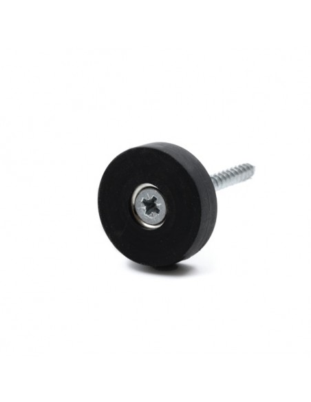 IMÁN NEODIMIO PARA ATORNILLAR Ø 27 mm GOMA NEGRA