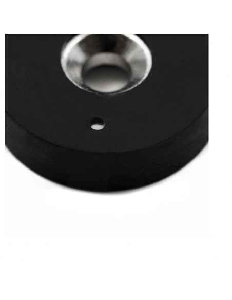 IMÁN NEODIMIO PARA ATORNILLAR Ø 27 mm GOMA NEGRA