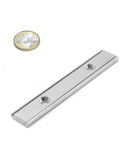BASE MAGNÉTICA NEODIMIO 120x20x5 mm PLANA