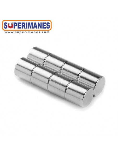 IMÁN SAMARIO DISCO Ø 10x10 mm NIQUELADO SD-10-10-NI