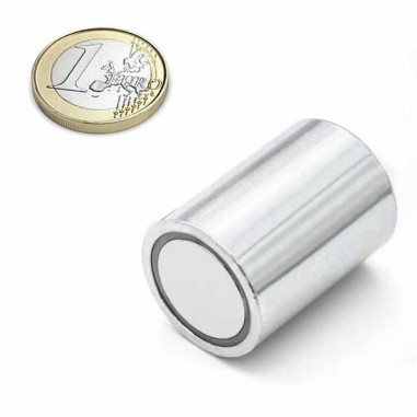 BASE MAGNÉTICA NEODIMIO CILÍNDRICA 25x35 mm LISO (BMCP-25)