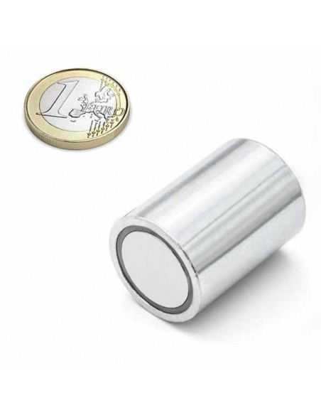 BASE MAGNÉTICA NEODIMIO CILÍNDRICA 25x35 mm LISO (BMCP-25)