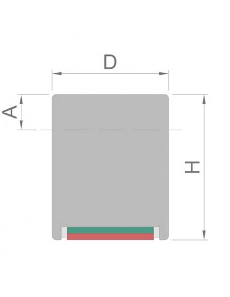 BASE MAGNÉTICA NEODIMIO CILÍNDRICA 20x25 mm LISO (BMCP-20)