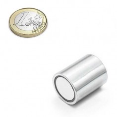 BASE MAGNÉTICA NEODIMIO CILÍNDRICA 20x25 mm LISO (BMCP-20)