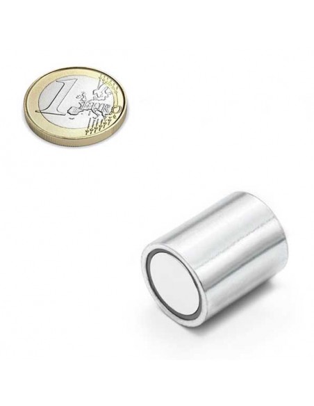 BASE MAGNÉTICA NEODIMIO CILÍNDRICA 20x25 mm LISO (BMCP-20)