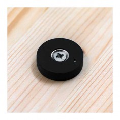 IMÁN NEODIMIO PARA ATORNILLAR DOBLE CARA Ø 28,5 mm GOMA NEGRA 2