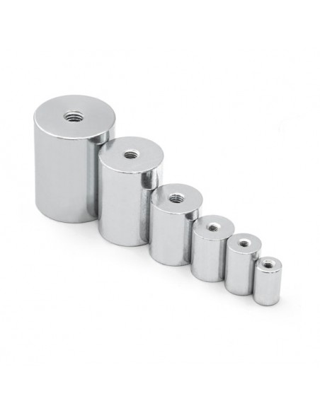 BASE MAGNÉTICA NEODIMIO CILÍNDRICA 16x20 mm M4 (BMCR-16) - TAMAÑOS