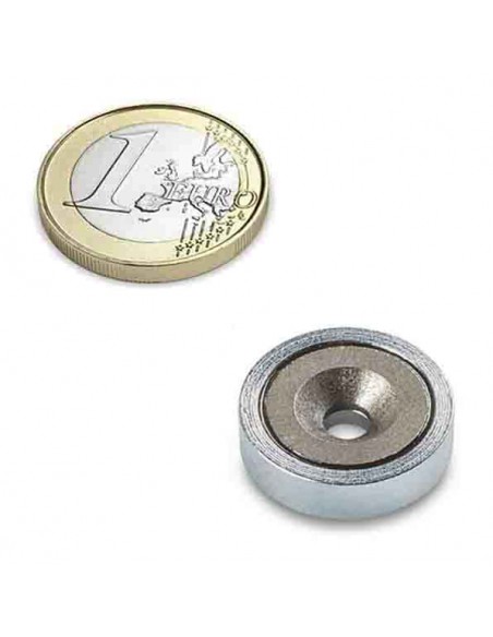 BASE MAGNÉTICA SAMARIO Ø 20 mm AVELLANADA