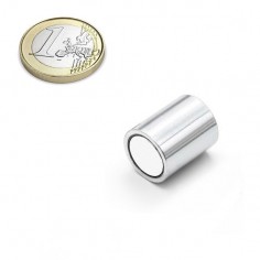 BASE MAGNÉTICA NEODIMIO CILÍNDRICA 16x20 mm LISO (BMCP-16)