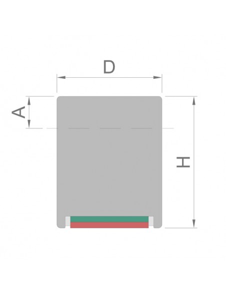 BASE MAGNÉTICA NEODIMIO CILÍNDRICA 16x20 mm LISO (BMCP-16)