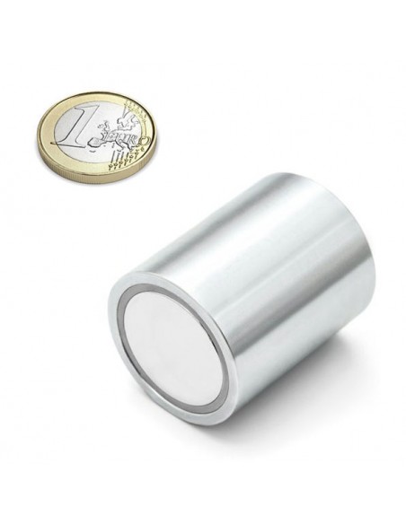 BASE MAGNÉTICA NEODIMIO CILÍNDRICA 32x40 mm LISO (BMCP-32)